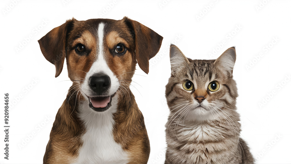 dog and cat isolated on transparent background dog and cat isolated on transparent background