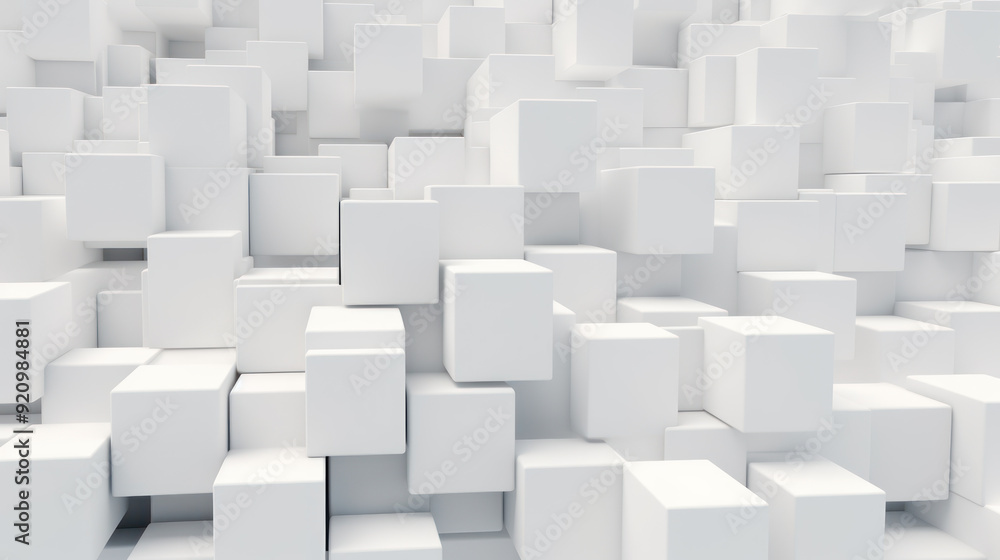 Large number of white cubes arranged in a seemingly random pattern. Cubes Background, Wallpaper. Large number of white cubes arranged in a seemingly random pattern. Cubes Background, Wallpaper.