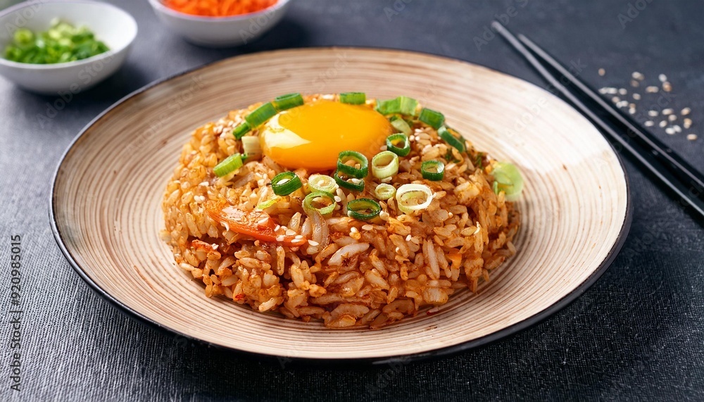 Korean food kimchi fried rice Korean food kimchi fried rice