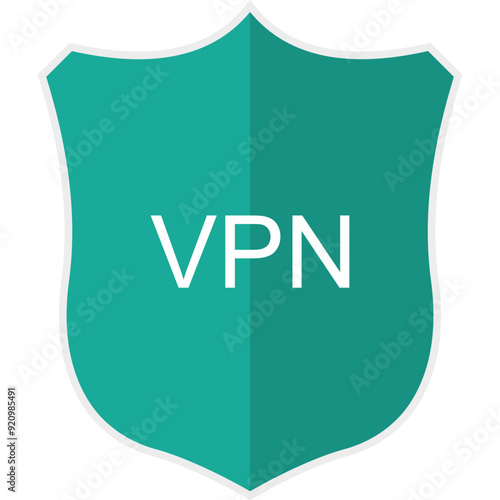 VPN Logo Emblem. Vector Icon