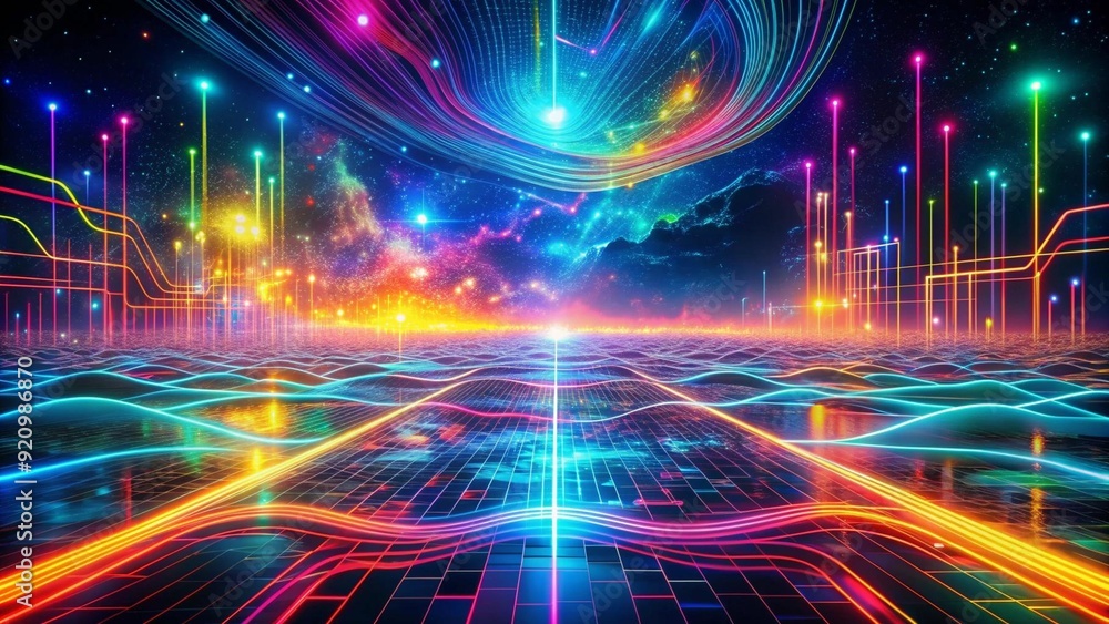 Neon Dreamscape: A Symphony of Interconnected Circuits AI Generated Neon Dreamscape: A Symphony of Interconnected Circuits AI Generated