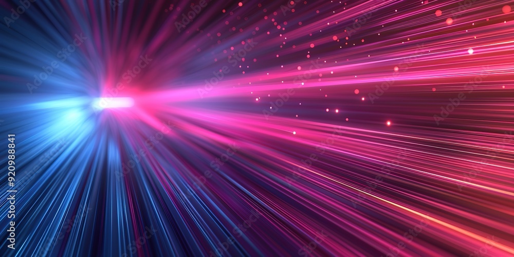 Abstract background with pink and blue light streaks and bokeh. Abstract background with pink and blue light streaks and bokeh.