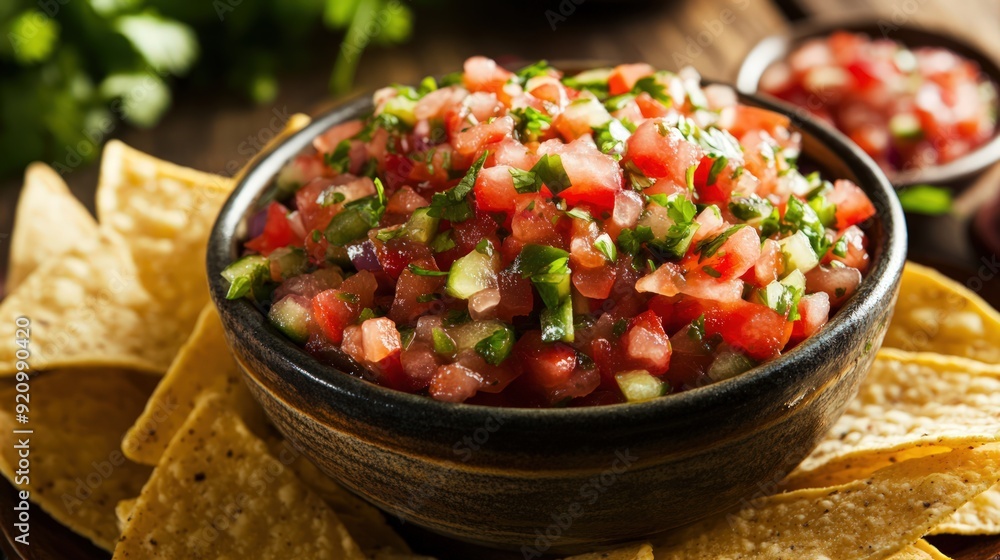 Homemade Salsa with Tortilla Chips Homemade Salsa with Tortilla Chips