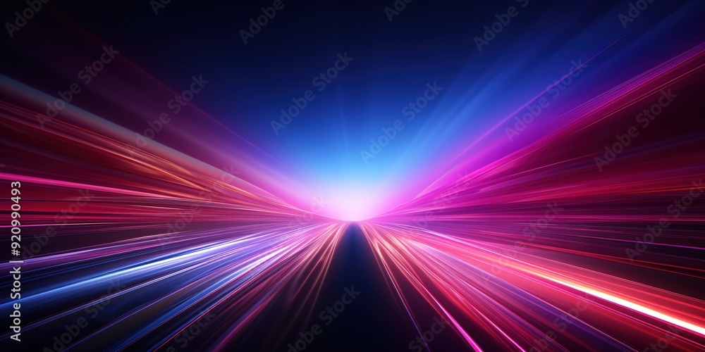 Abstract background with pink and blue light streaks, creating a sense of speed. Abstract background with pink and blue light streaks, creating a sense of speed.