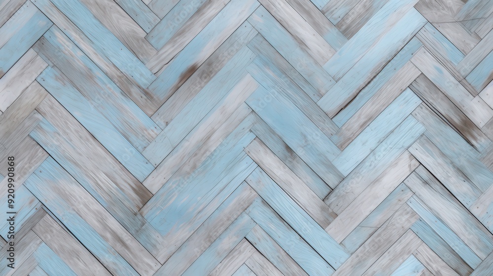 Blue and Grey Herringbone Wood Floor Texture Blue and Grey Herringbone Wood Floor Texture