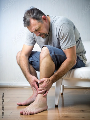 man exercising with dumbbells