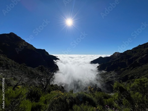 mountains above the clouds
