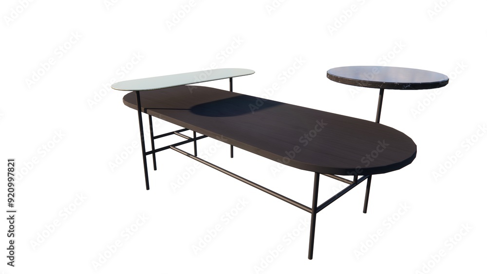 Illustration of a table made of wood for home interiors and to beautify the room on a white background Illustration of a table made of wood for home interiors and to beautify the room on a white background
