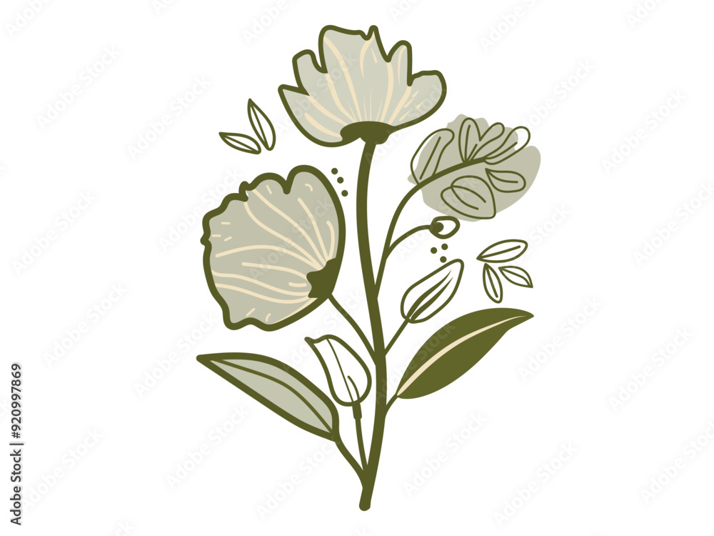 Obraz premium illustration of a flower isolated