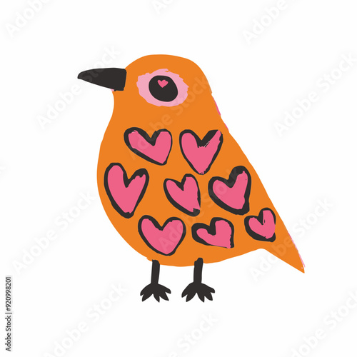 Vector quirky crying valentine's heart, groovy cute comic character. Boho doodle modern print, funny hand-drawn playful art
