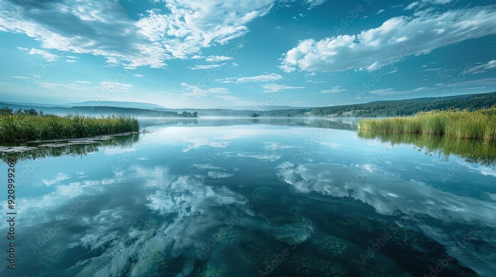 Fototapeta premium Serene Lake Reflection