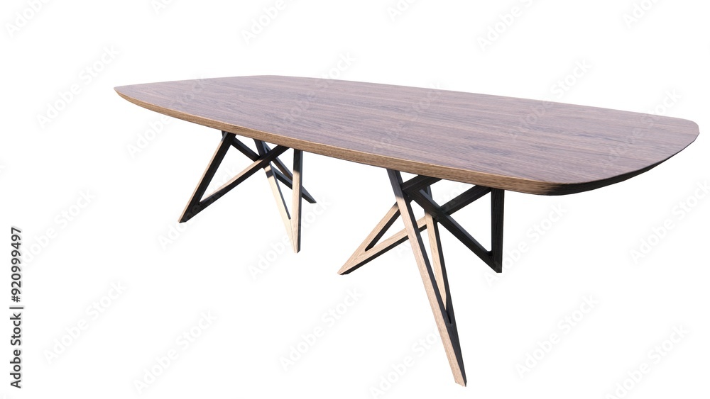 Illustration of a table made of wood for home interiors and to beautify the room on a white background Illustration of a table made of wood for home interiors and to beautify the room on a white background