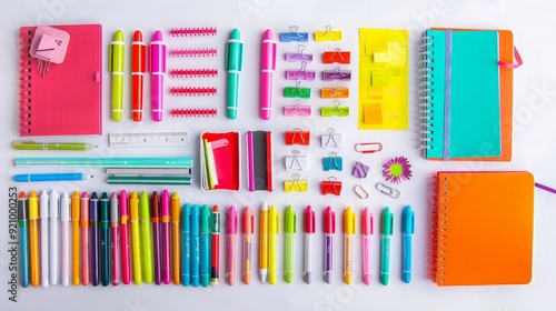 Colorful Stationery Supplies: A Back-to-School Flat Lay