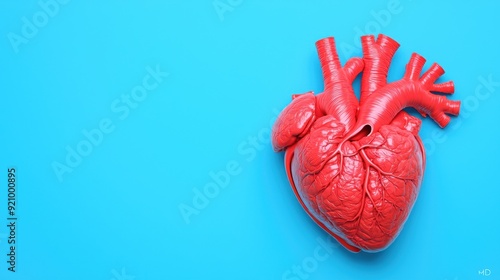 Intricate Heart Valve Surgery: Precision Anatomy and Mechanics in High Detail - Medical Concept with Copy Space for Text