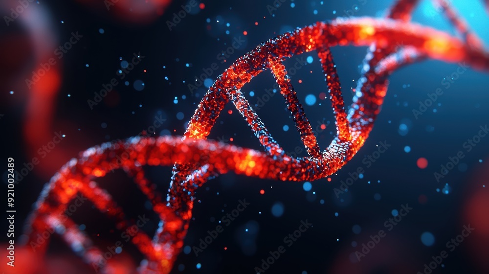Infinitesimal Beauty: Detailed Closeup of DNA Strands in Embryo Genetics with Copy Space for Text, 8K Resolution Infinitesimal Beauty: Detailed Closeup of DNA Strands in Embryo Genetics with Copy Space for Text, 8K Resolution