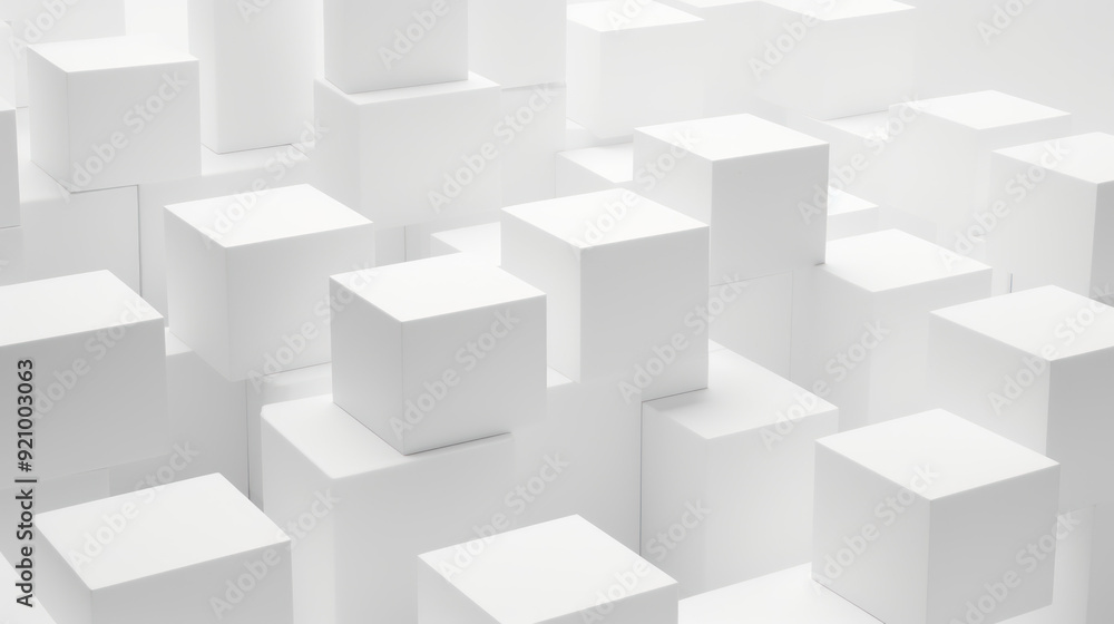 Collection of blocks of various sizes, arranged in a seemingly random pattern. Depth and complexity. Modern art, architecture visualization, complexity and organized chaos. Cubes Background. Collection of blocks of various sizes, arranged in a seemingly random pattern. Depth and complexity. Modern art, architecture visualization, complexity and organized chaos. Cubes Background.