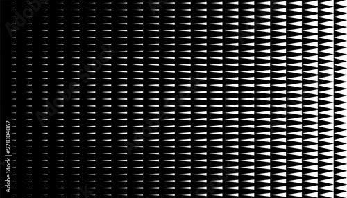 Black and white abstract transition pattern with sharp shape for background and jersey design. Vector Format Illustration 