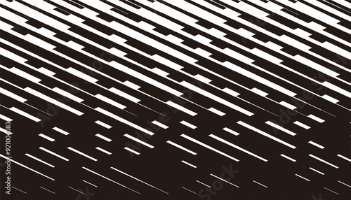 Black and white abstract transition pattern. Geometric background design element. Modern design for jersey printing. Fully editable vector element. 