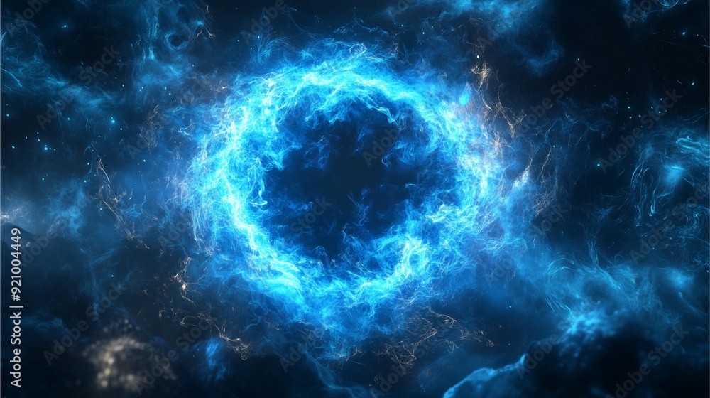 Dark blue electrons circling a glowing plasma center,. Dark blue electrons circling a glowing plasma center,.