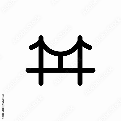 bridge architecture span icon sign