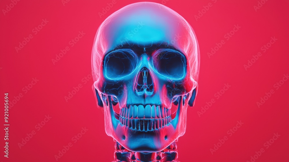 Holographic X-ray Layers of Skeletal Anatomy with Glowing Effects for Medical Concepts, Copy Space, 8K High Detail Imaging Holographic X-ray Layers of Skeletal Anatomy with Glowing Effects for Medical Concepts, Copy Space, 8K High Detail Imaging