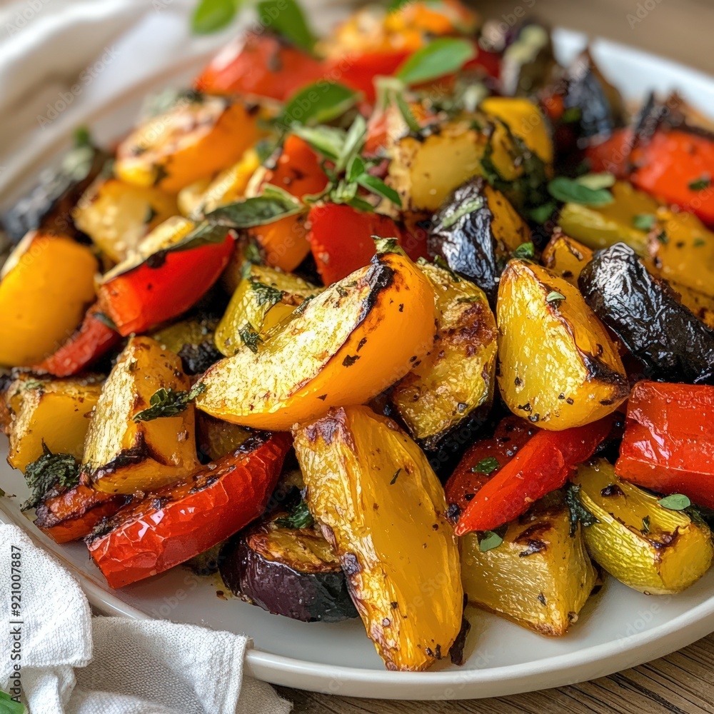 Roasted Vegetables with Herbs Roasted Vegetables with Herbs