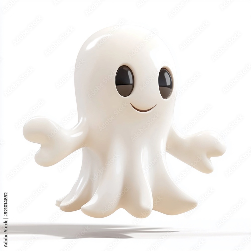 3D Cartoon Cute Funny Ghost 3D Cartoon Cute Funny Ghost
