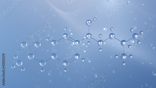 Cuadro en lienzo sotalol molecular structure, 3d model molecule, alpha-adrenergic blocking agents