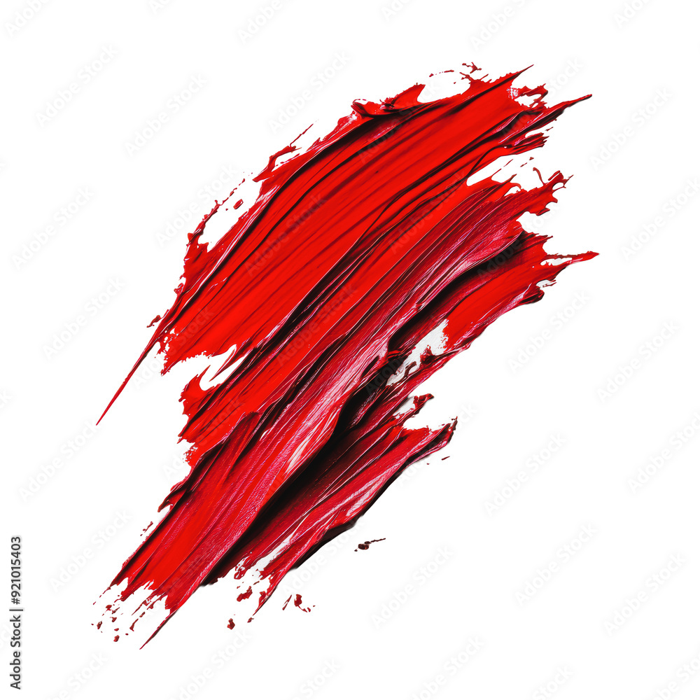 PNG Abstract red paint stroke on white background PNG Abstract red paint stroke on white background