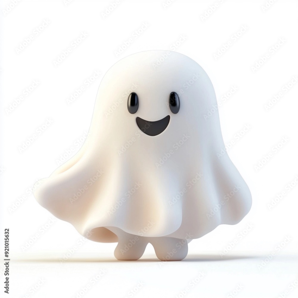 3D Cartoon Cute Funny Ghost 3D Cartoon Cute Funny Ghost
