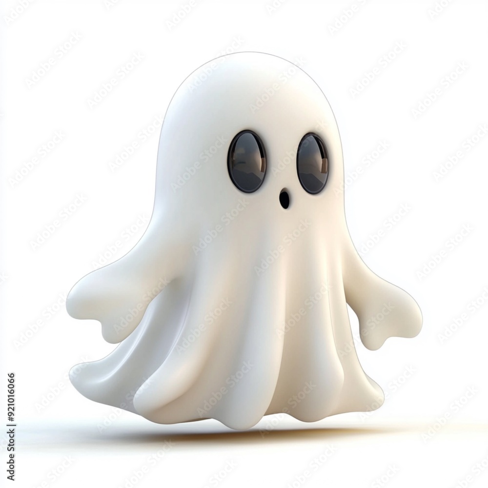 3D Cartoon Cute Funny Ghost 3D Cartoon Cute Funny Ghost