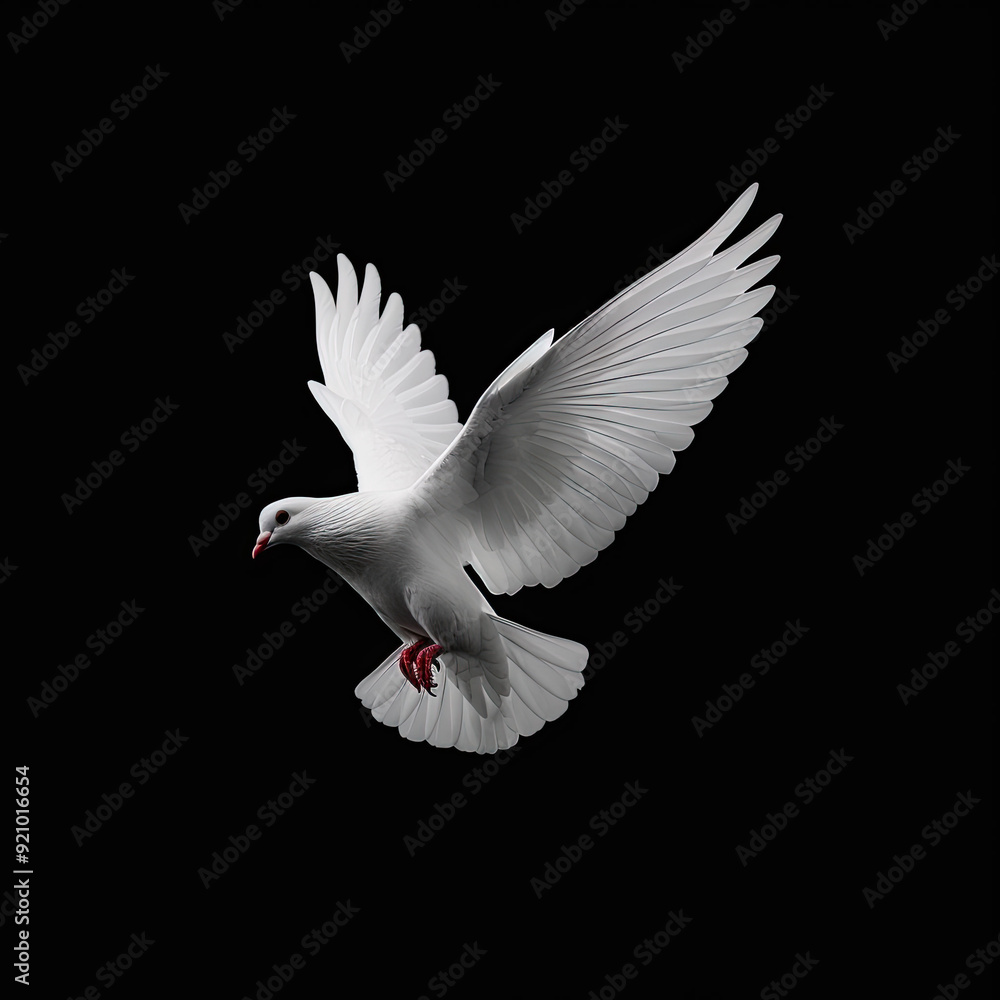 Fototapeta premium white dove in flight
