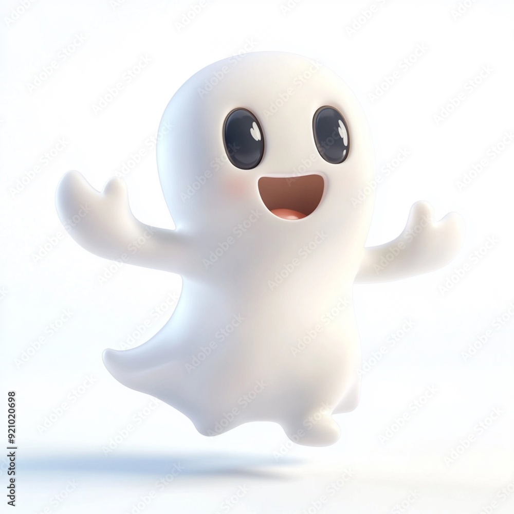 3D Cartoon Cute Funny Ghost 3D Cartoon Cute Funny Ghost