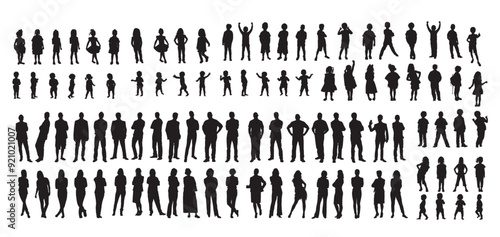 silhouettes of people