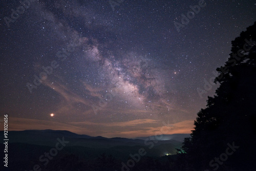 Milky Way over the Foothills Parkway photo