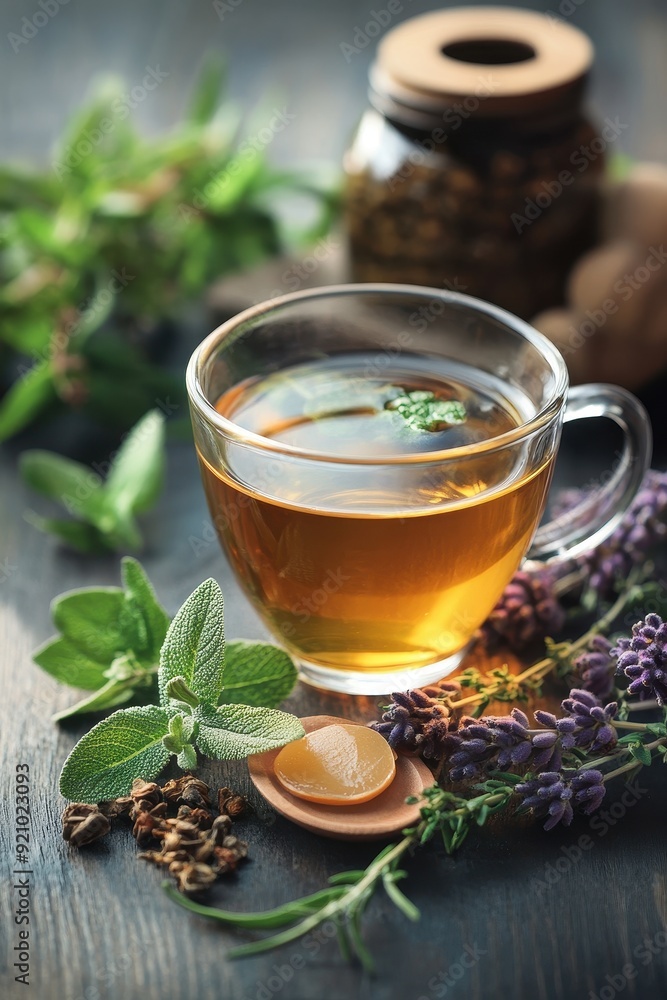 Herbal Tea with Lavender and Sage Herbal Tea with Lavender and Sage