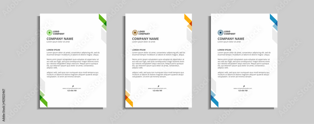 modern corporate letterhead template design modern corporate letterhead template design