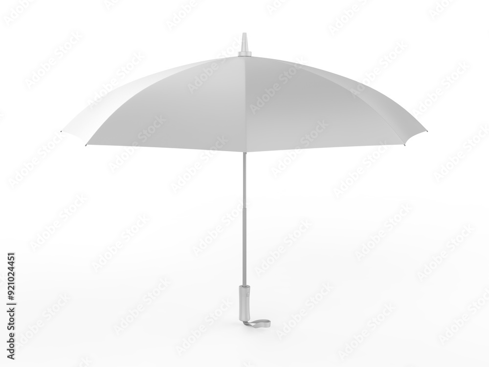 Fototapeta premium Promotional umbrella for branding blank template 3d render illustration.