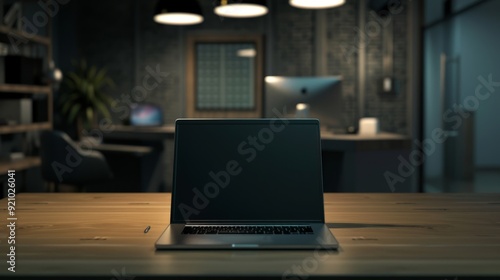 front view image of laptop computer mockup