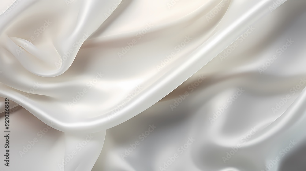 Elegant cream silk fabric with smooth and flowing textures, creating a luxurious appearance. Elegant cream silk fabric with smooth and flowing textures, creating a luxurious appearance.