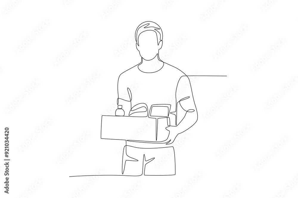 Volunteers bringing food to be donated. Volunteering concept one-line drawing Volunteers bringing food to be donated. Volunteering concept one-line drawing