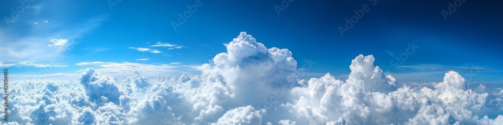 White fluffy clouds on blue sky. Abstract cloudscape background White fluffy clouds on blue sky. Abstract cloudscape background