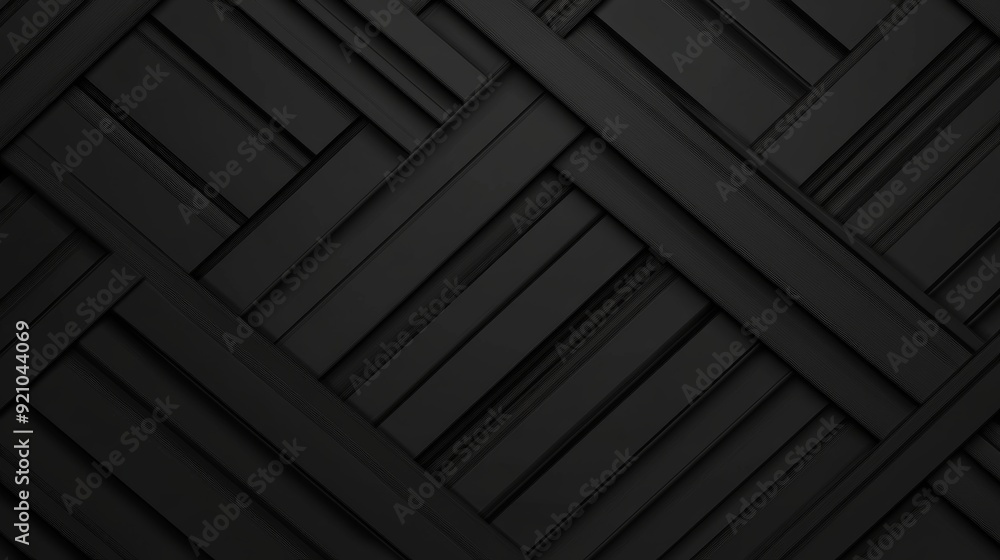 A material made from black interlocking blocks. A 3D rendering created using technology. A material made from black interlocking blocks. A 3D rendering created using technology.