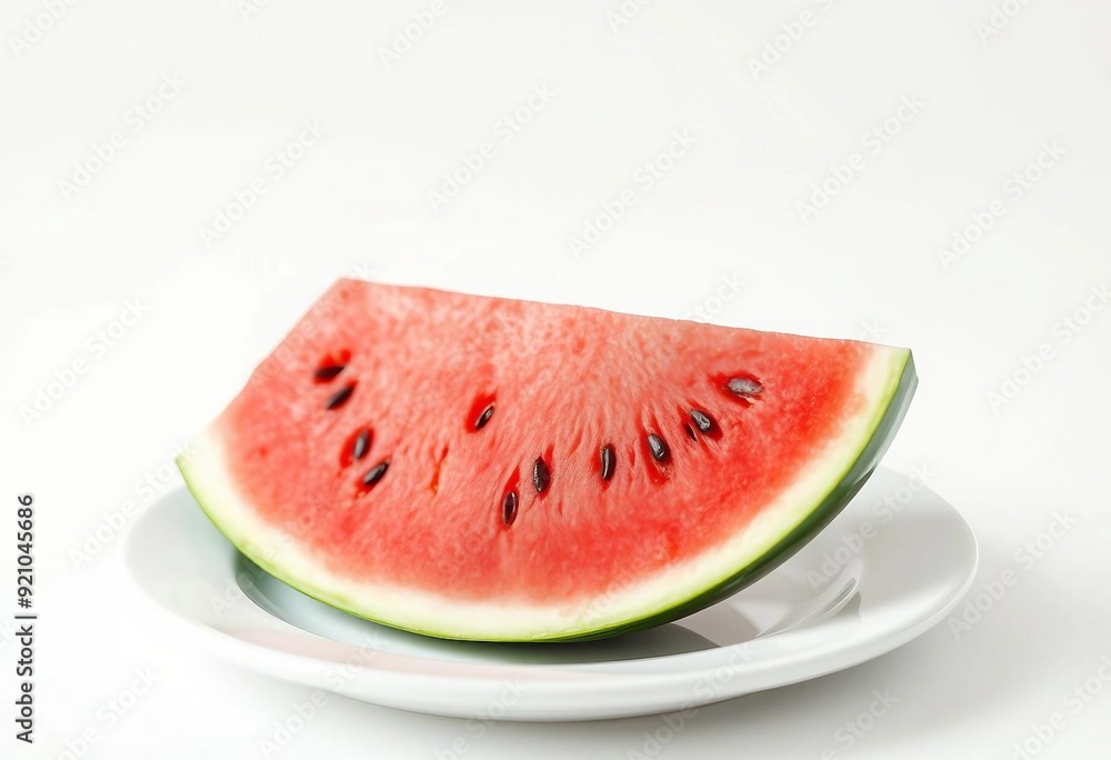Close-up of organically grown cut watermelon with crimson seeds. Close-up of organically grown cut watermelon with crimson seeds.