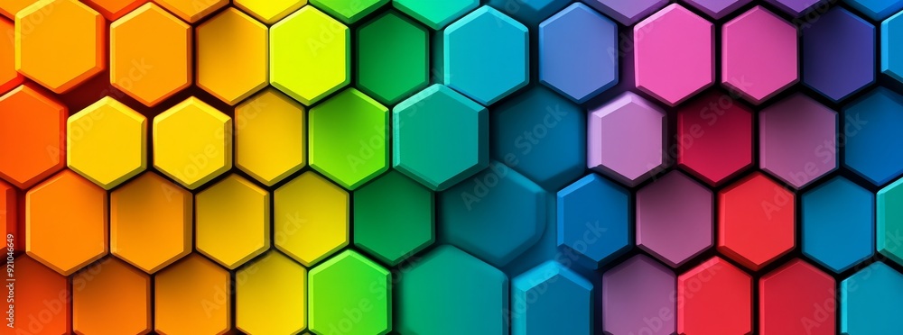 A complex hexagonal network features a high-detail abstract background A complex hexagonal network features a high-detail abstract background