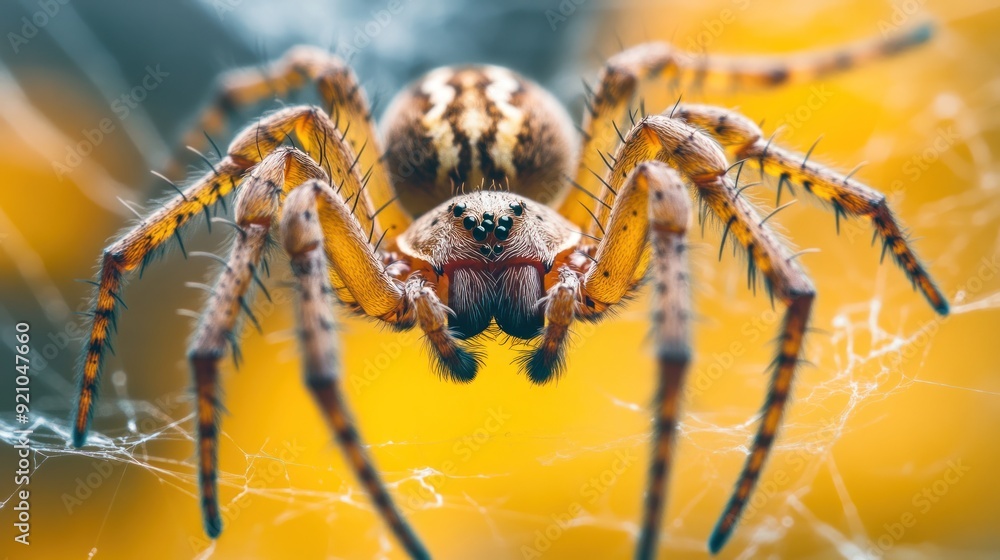 Close-up of a Spider on a Web Close-up of a Spider on a Web