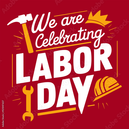 Labor Day Banner Design Template. Sale promotion advertising Flyer or Poster for USA Labor Day.