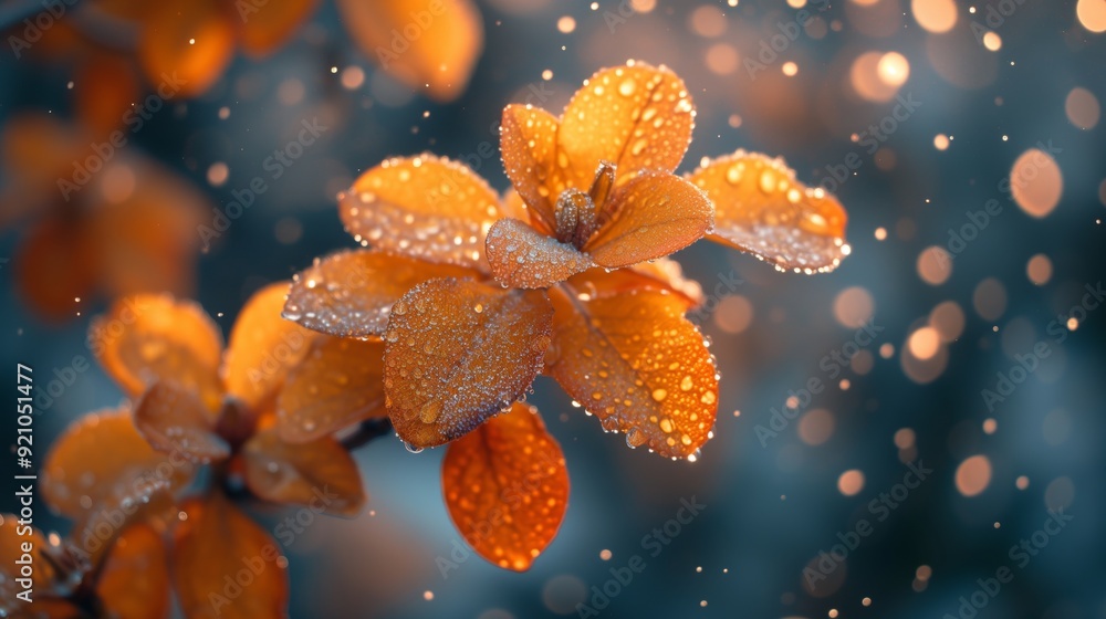 Orange Blossom Dew Drops in Ethereal Light Orange Blossom Dew Drops in Ethereal Light