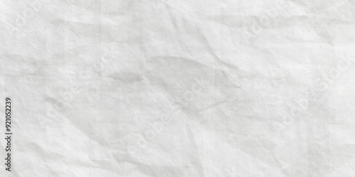 White wrinkly backdrop paper background. white colored grunge crumpled crushed paper horizontal vector backgrounds. creased recycle paper texture. Paper texture Crumpled White. Top view.