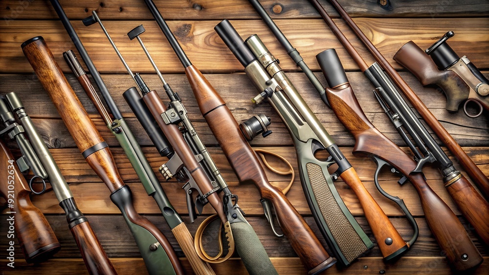 The Hunter's Arsenal: A Collection of Hunting Rifles and Shotguns Generative AI The Hunter's Arsenal: A Collection of Hunting Rifles and Shotguns Generative AI